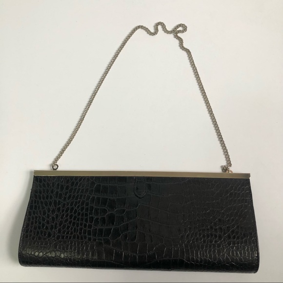 ALDO black chain clutch bag - Picture 2 of 6